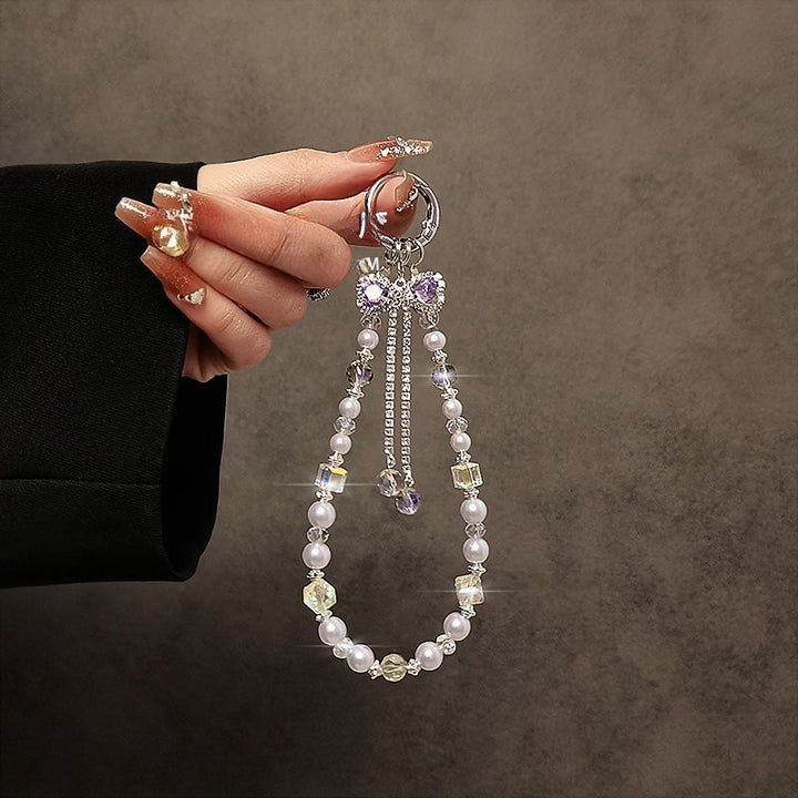 Elegant Multi-String Beaded Keychain Bowlift