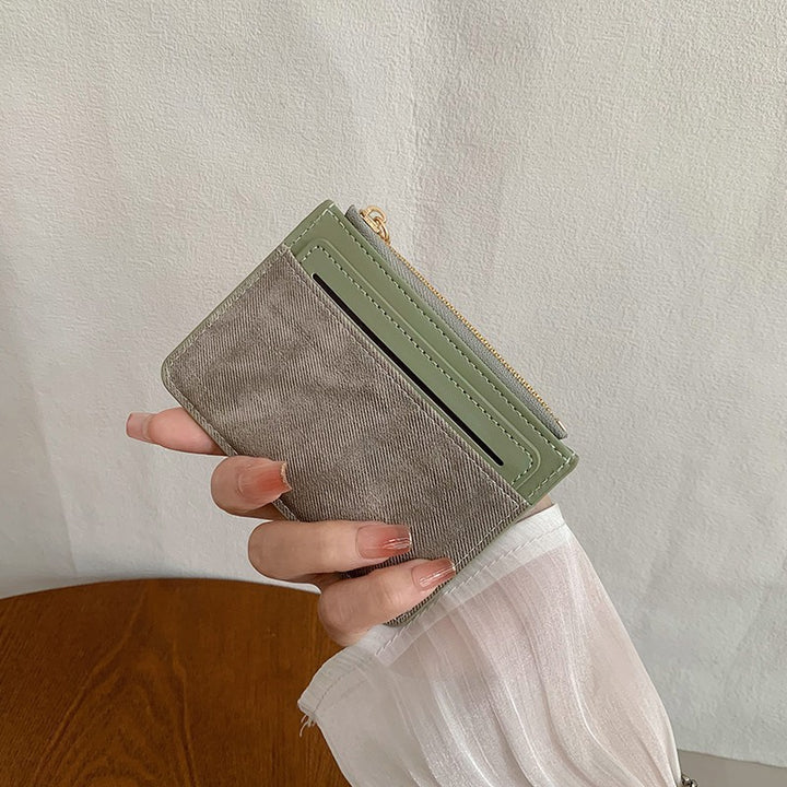 Textured Leather Cardholder Pouch