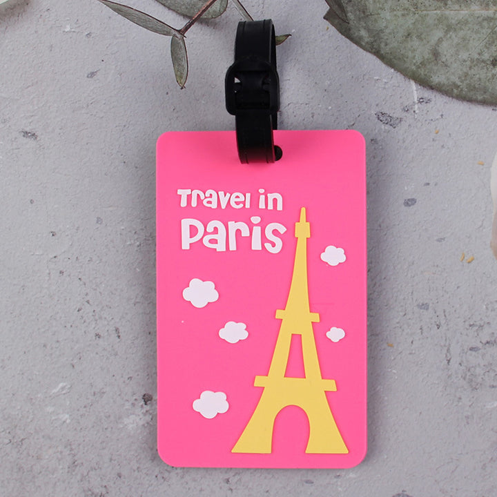 Paris-Themed Luggage Tag Bowlift