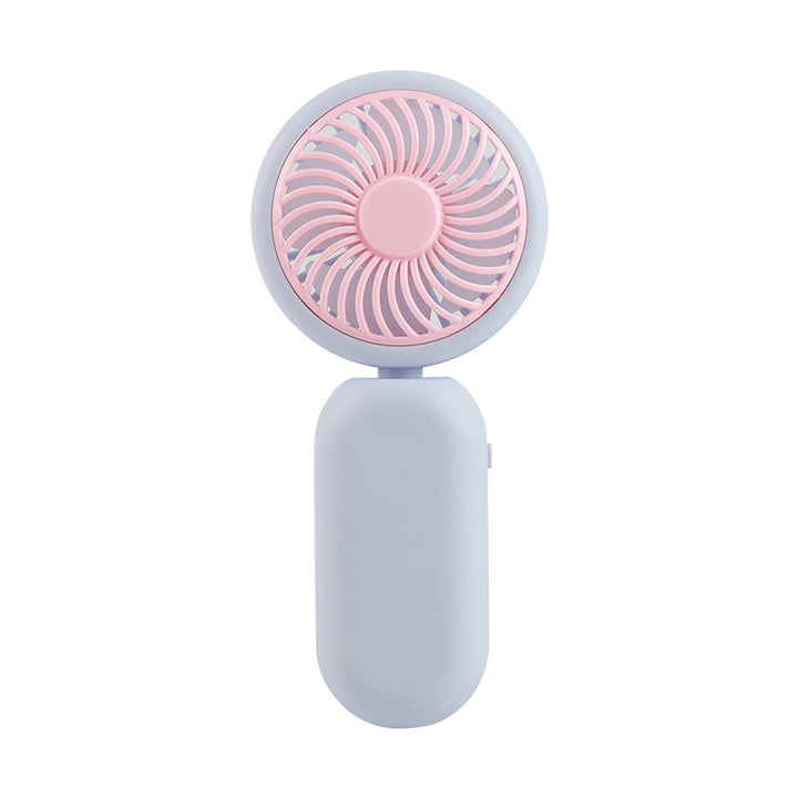 Unisex compact rechargeable hand fan with USB charging function and quiet motor Bowlift
