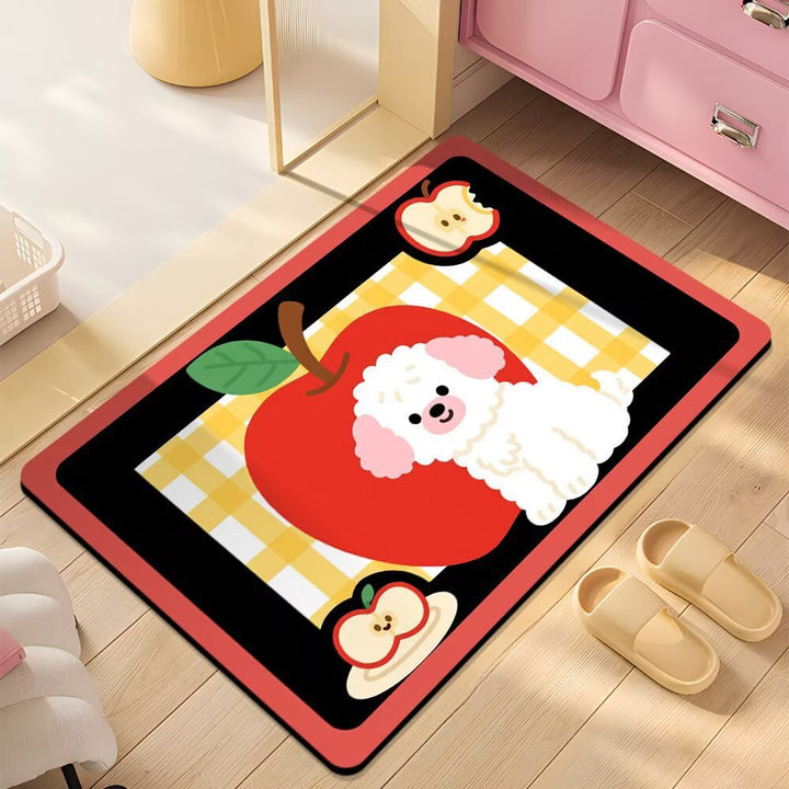 Cute Cartoon Dog Shower Mat Bowlift