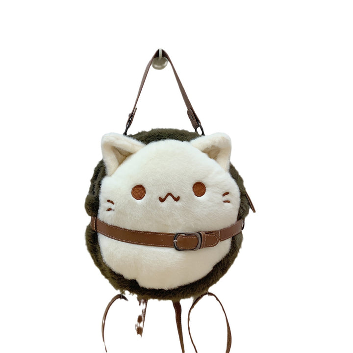 Plush children's backpack with cute cat motif Bowlift