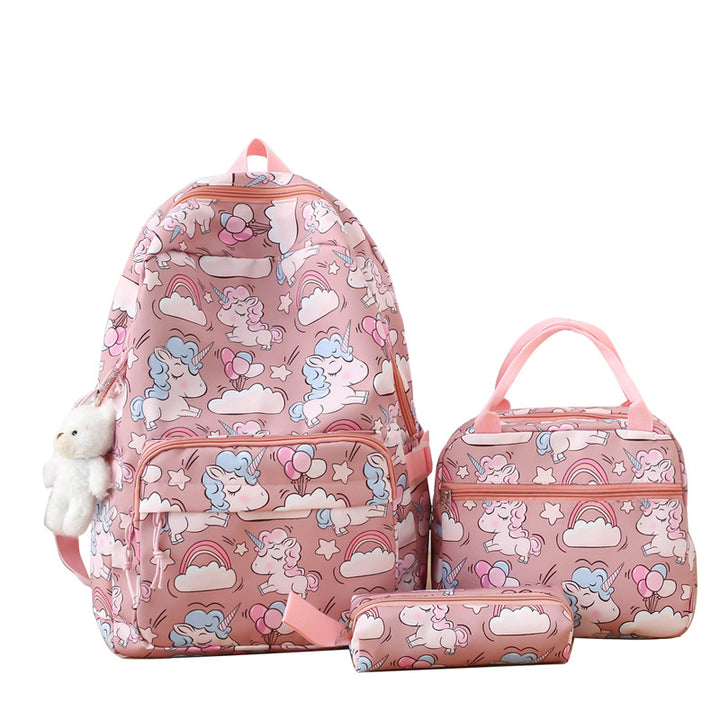Backpack set with colorful unicorn motif Bowlift