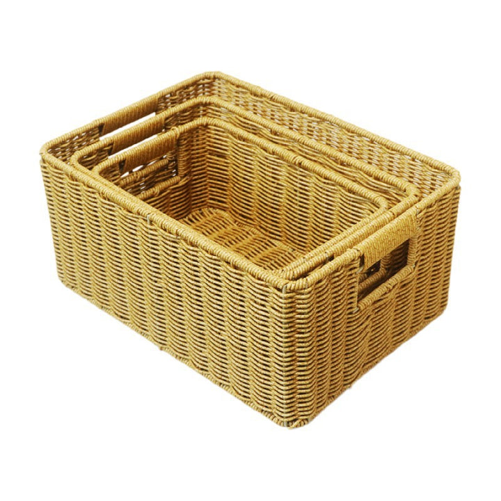 Rectangular Woven Storage Box Bowlift