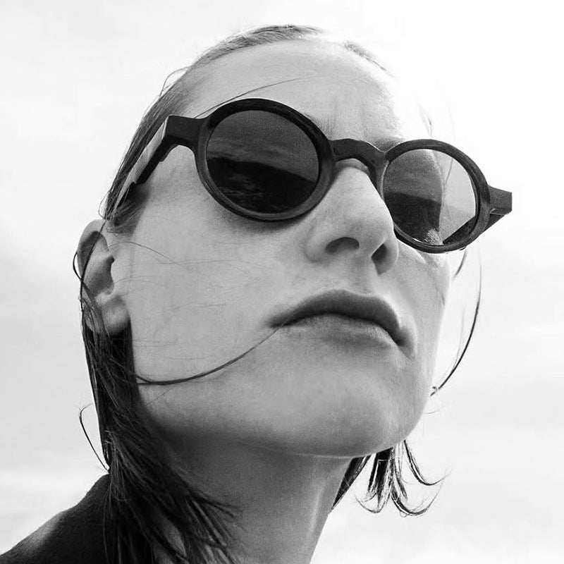 Women's fashionable round sunglasses with high-quality, flexible frame Bowlift
