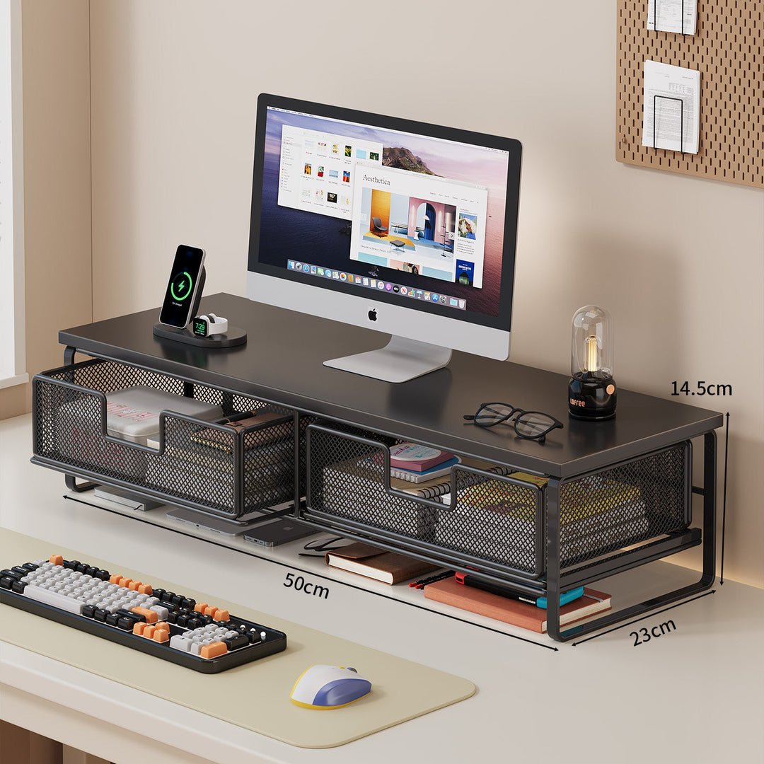 Multi-Functional Desk Organizer with Mesh Storage Bins Bowlift