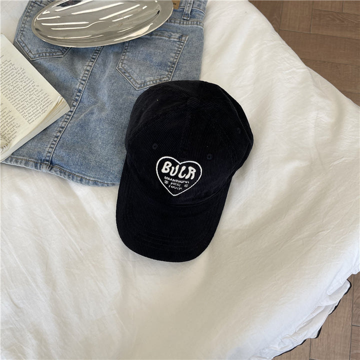 Women's Textured Corduroy Baseball Cap Bowlift
