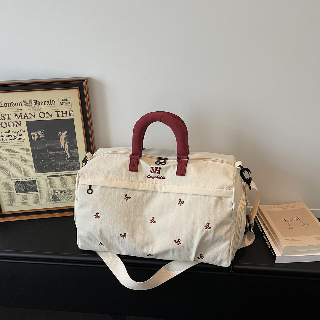 Stylish Embroidered Travel Duffel