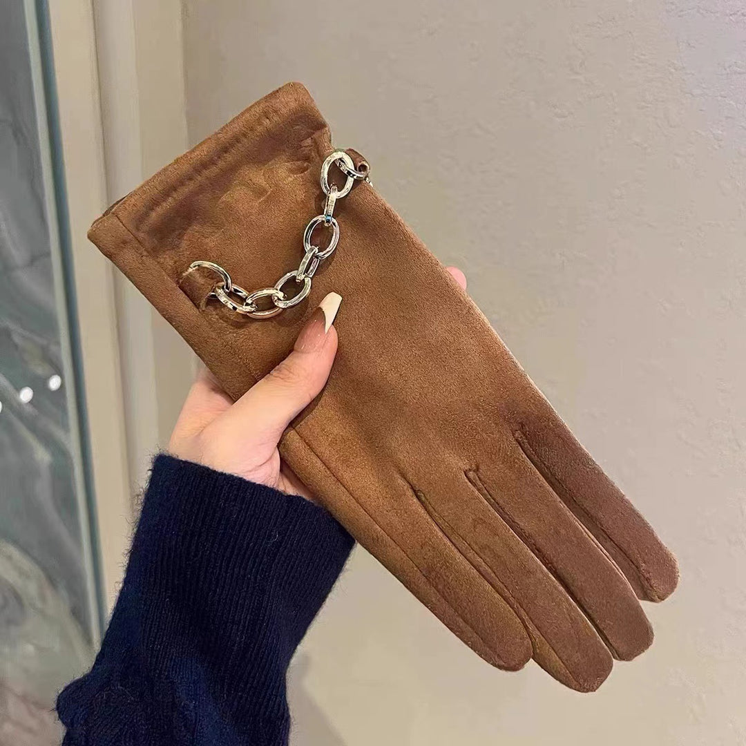 Luxurious Leather Touchscreen Gloves Bowlift