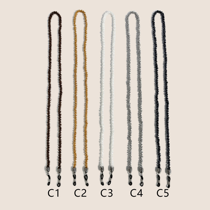 Elegant Beaded Eyewear Chain Bowlift