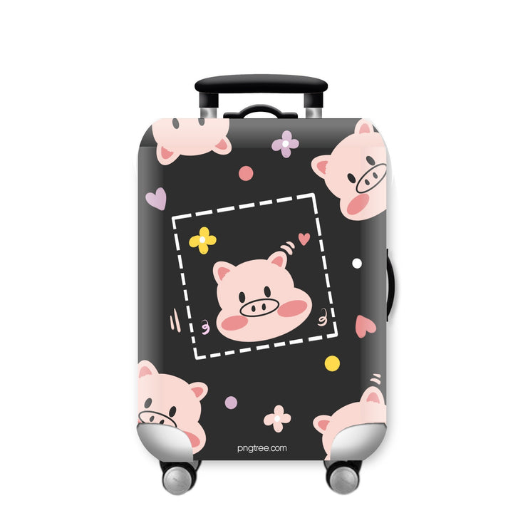 Unisex hard-shell suitcase with funny giraffe design Bowlift