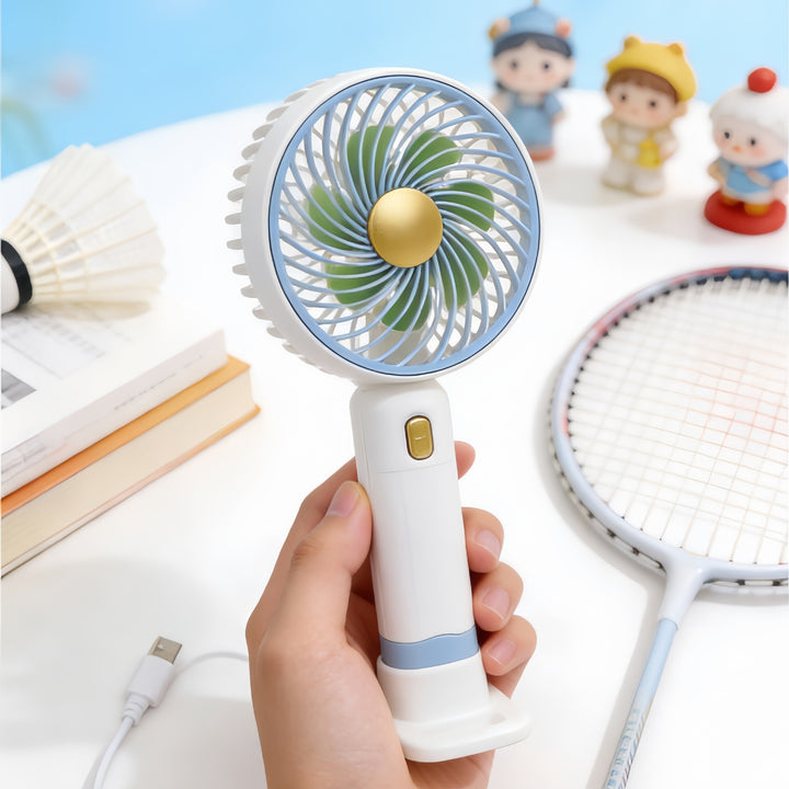 Portable hand air fan with multiple speed control Bowlift