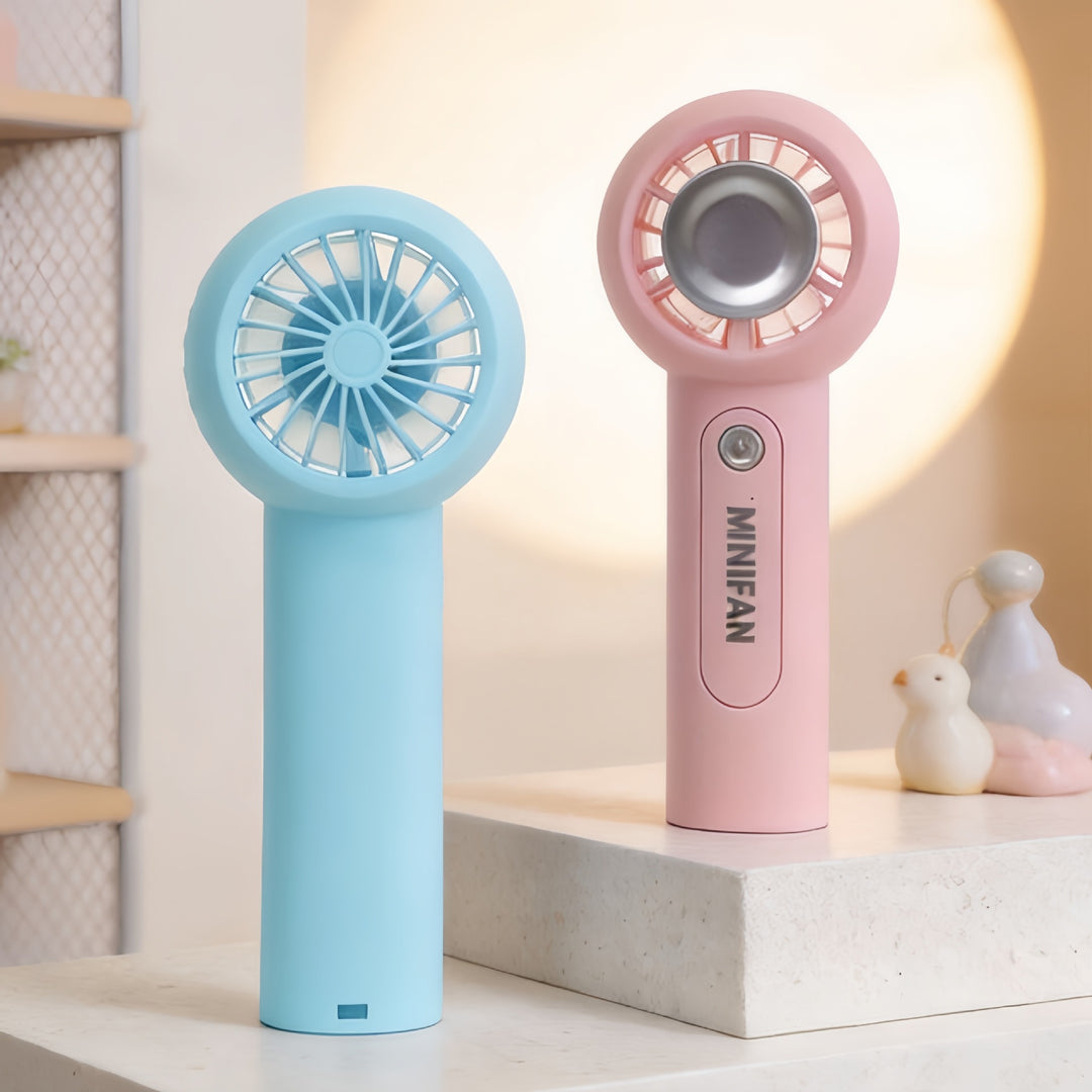 Ladies portable mini hand fan with ergonomic design and USB connection Bowlift