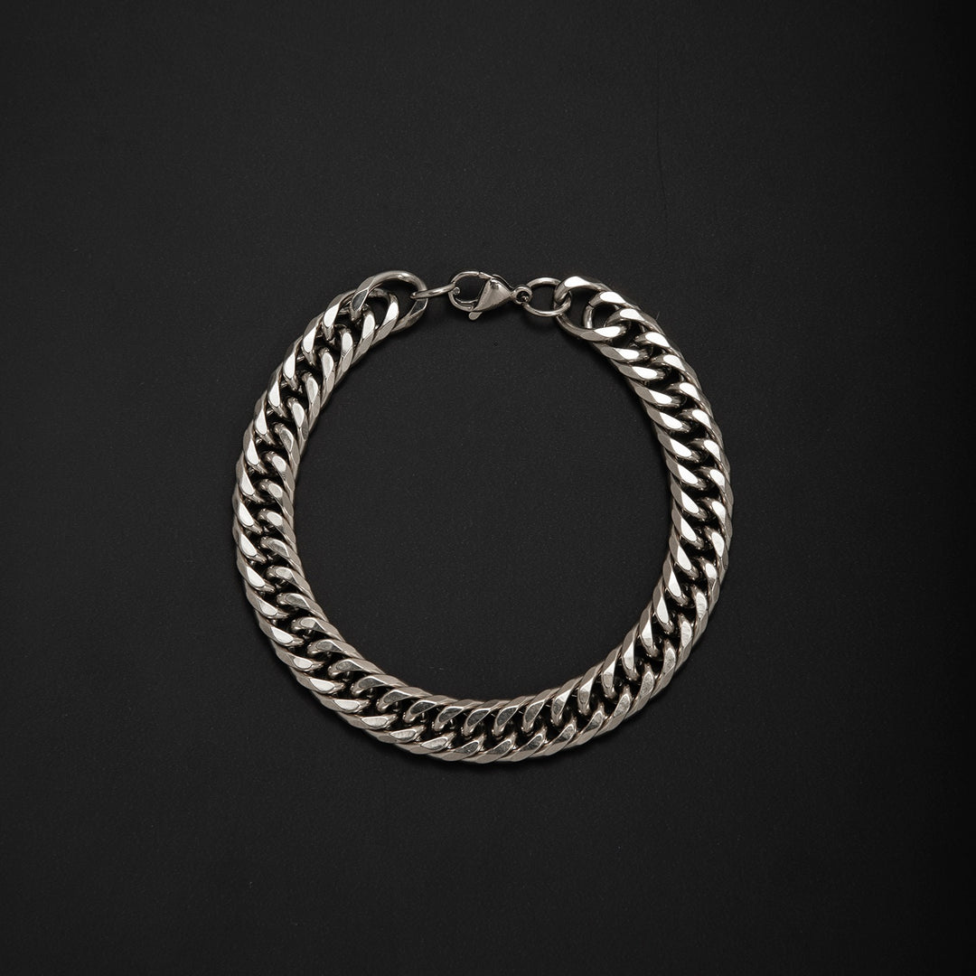 Chunky Metallic Curb Chain Necklace Bowlift