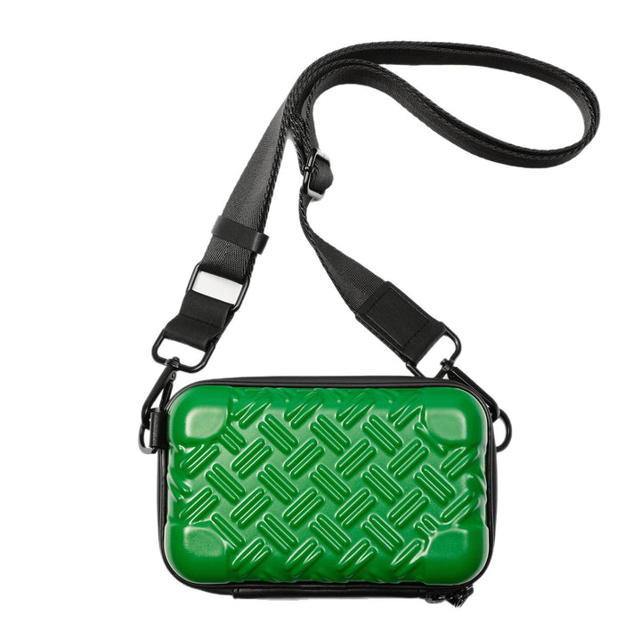 Unisex Textured Hard Shell Crossbody Bag Bowlift
