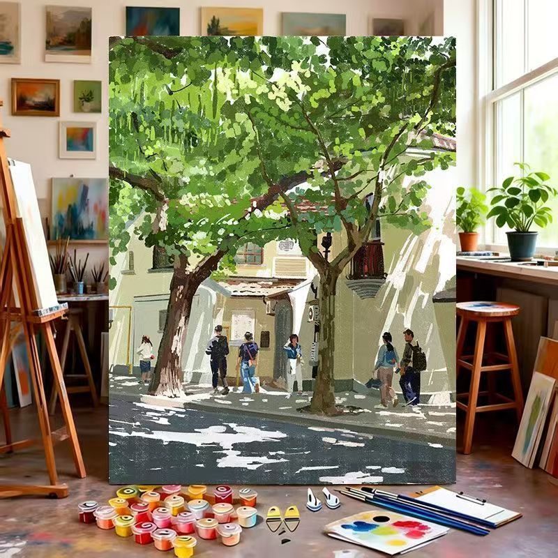 Artistic Landscape Canvas Painting Kit Bowlift