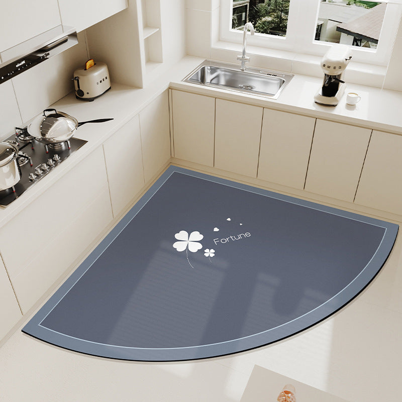 Heart-Shaped Kitchen Mat