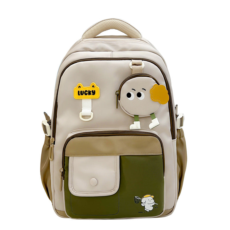 Playful Character Design School Backpack Bowlift