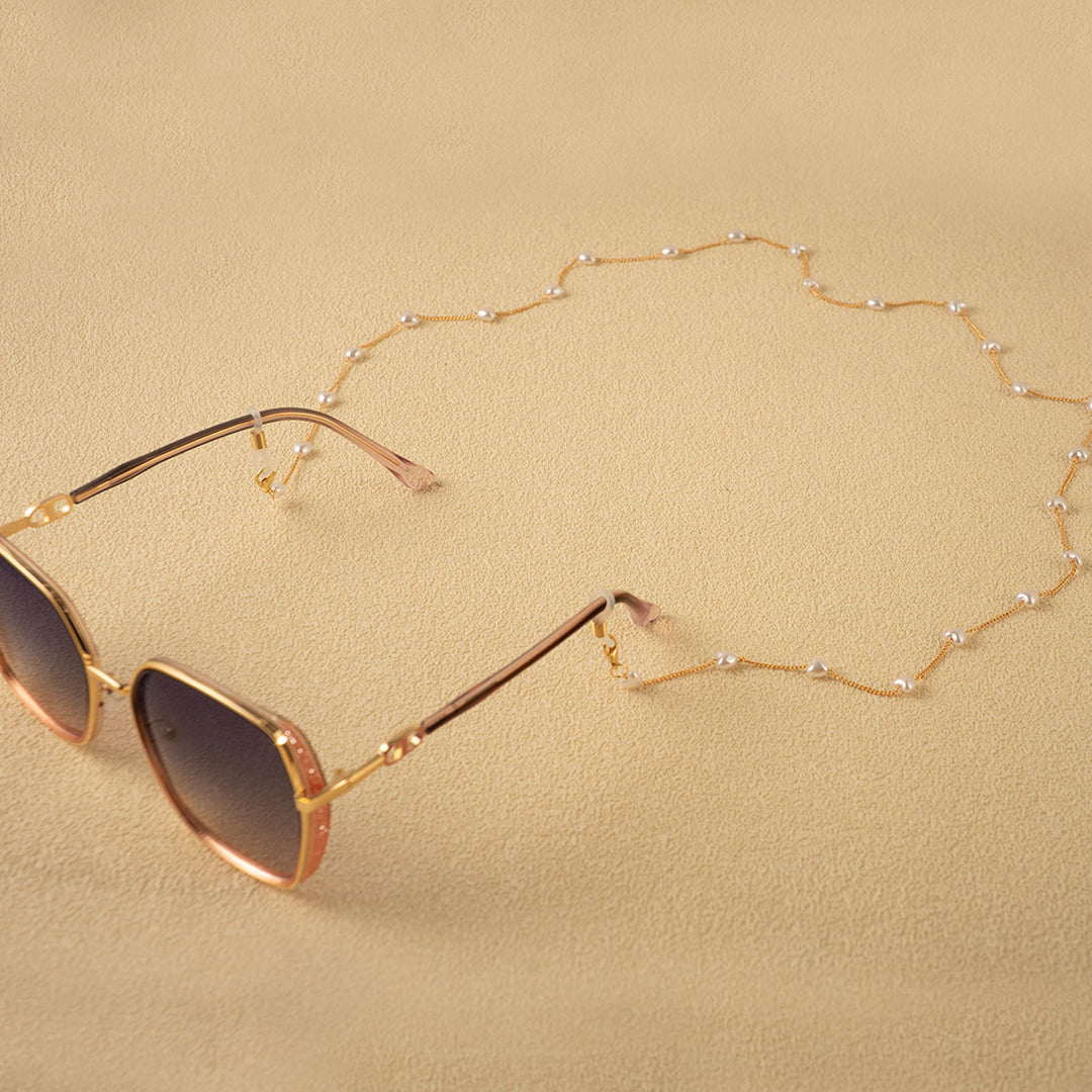 Pearl-Linked Eyewear Holder Bowlift