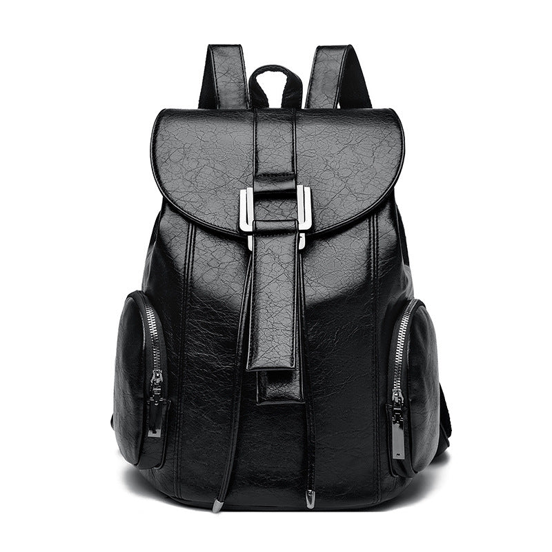 Retro Chic Vegan Leather Backpack Bowlift