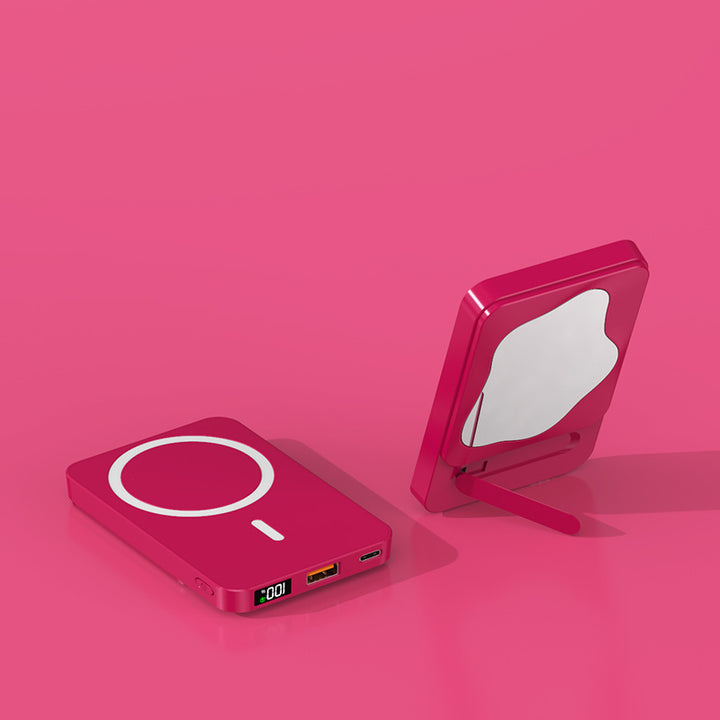 Powerbank with Integrated Cosmetic Mirror and Multifunctional Charging Port Bowlift