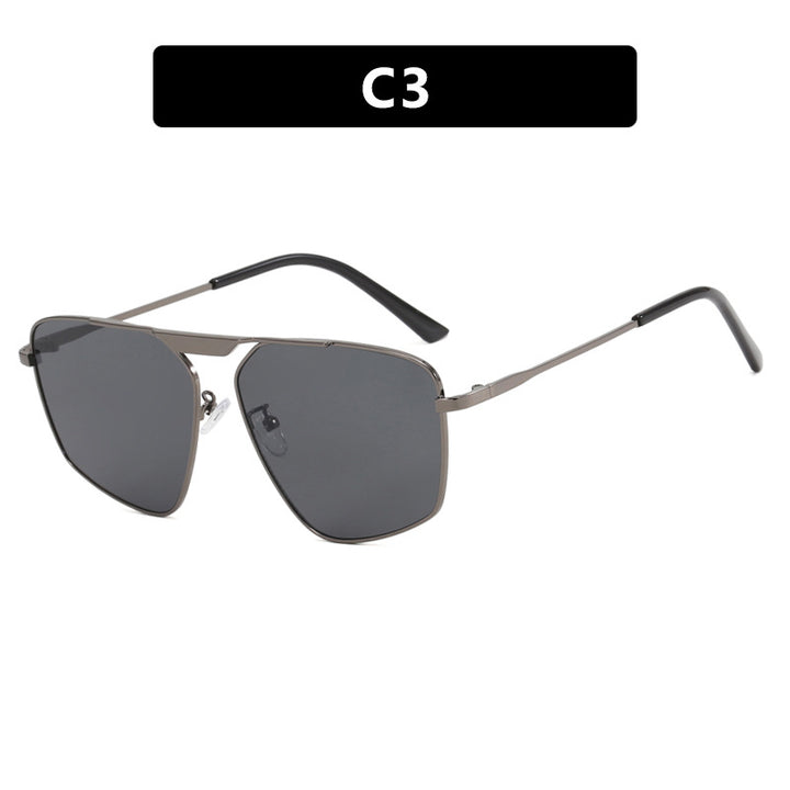 Women's sunglasses in a modern, geometric design with a sturdy metal frame Bowlift