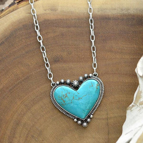Artisan Heart-Shaped Pendant Necklace Bowlift