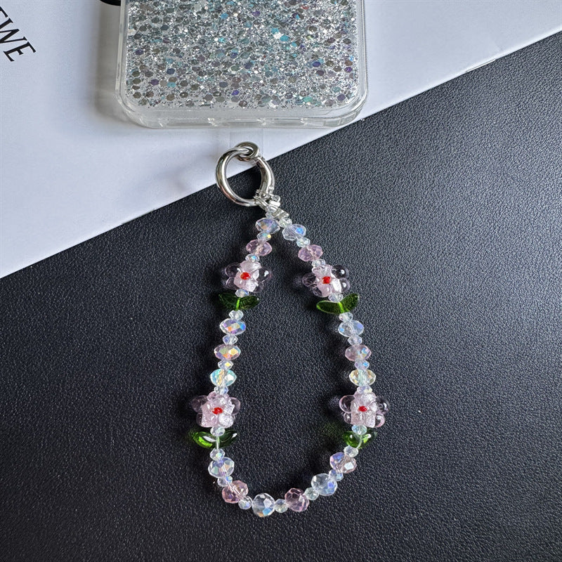 Floral Beaded Keychain Chain Bowlift