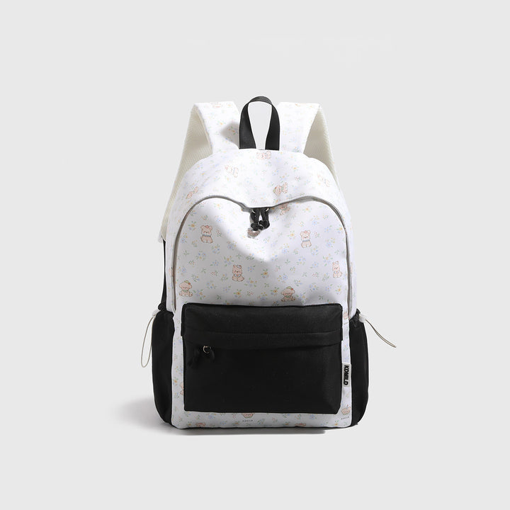Playful Character Print Backpack Bowlift
