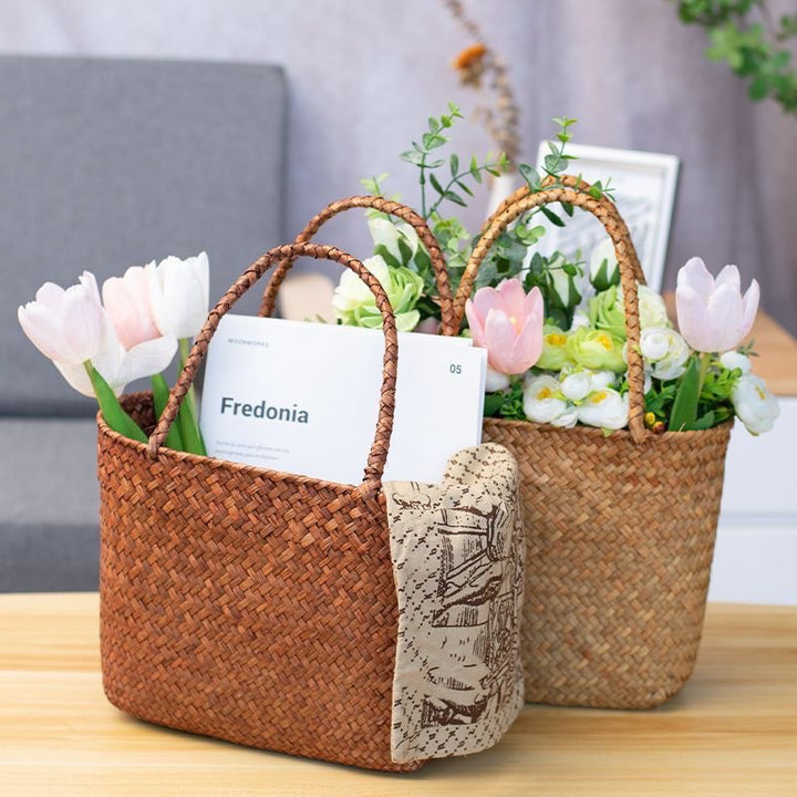 Eco-Friendly Woven Plant Basket Bowlift