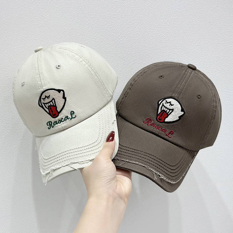 Unisex Embroidered Fun Character Cap Bowlift