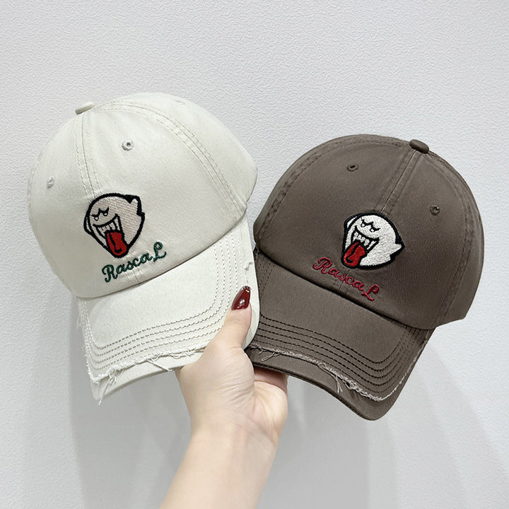 Unisex Embroidered Fun Character Cap Bowlift