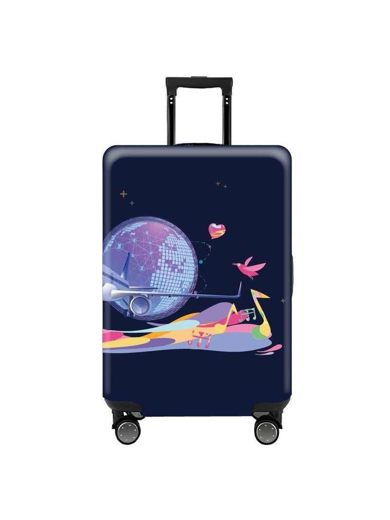 Women's Hard Shell Travel Suitcase with Eye-Catching Phrase Design Bowlift