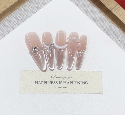 Premium Elegant Press-On Nail Set Bowlift