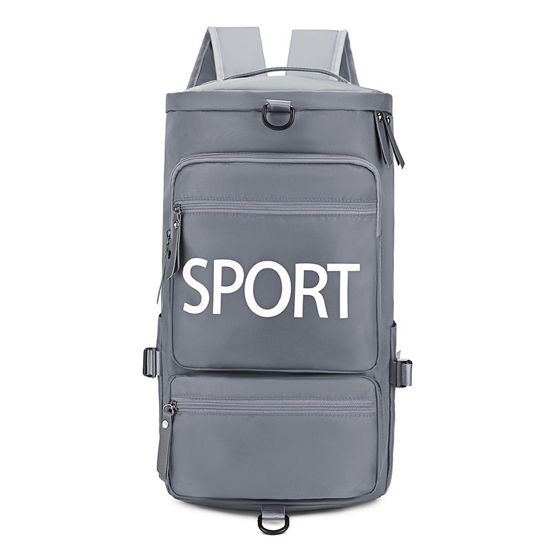 Sporty backpack with multiple compartments and reflective elements Bowlift