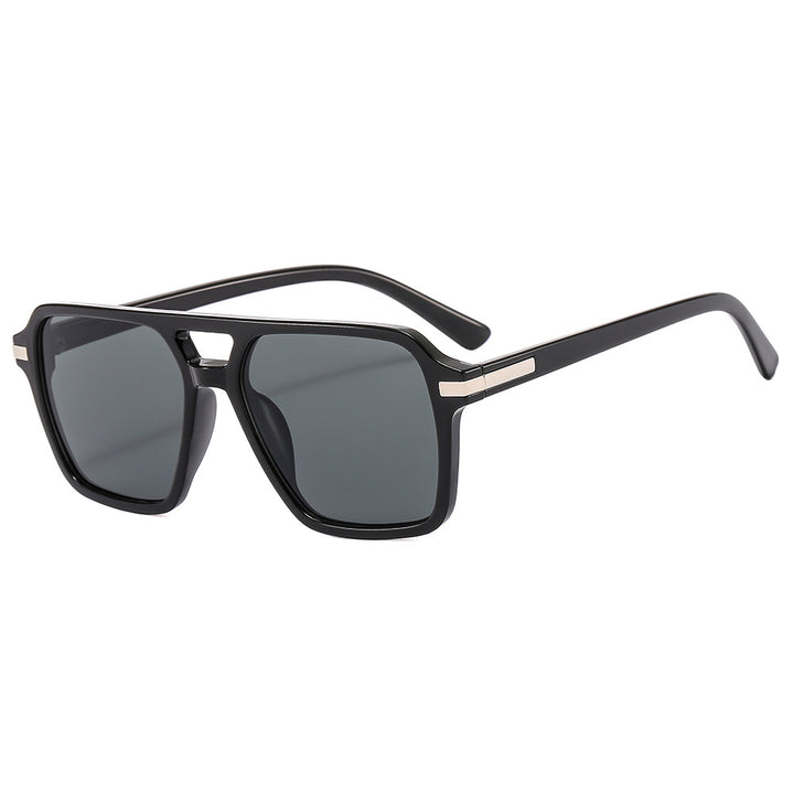Women's fashionable square sunglasses with elegant metal finish Bowlift