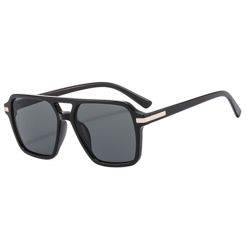 Women's fashionable square sunglasses with elegant metal finish Bowlift