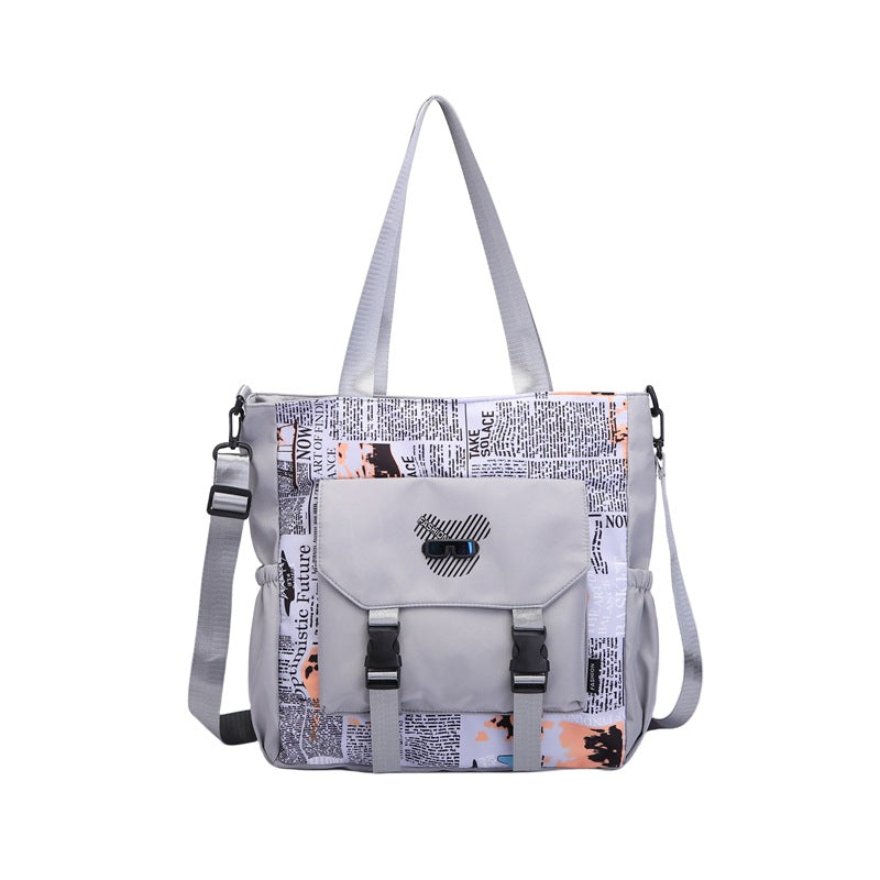 Modern Canvas Shoulder Bag Bowlift