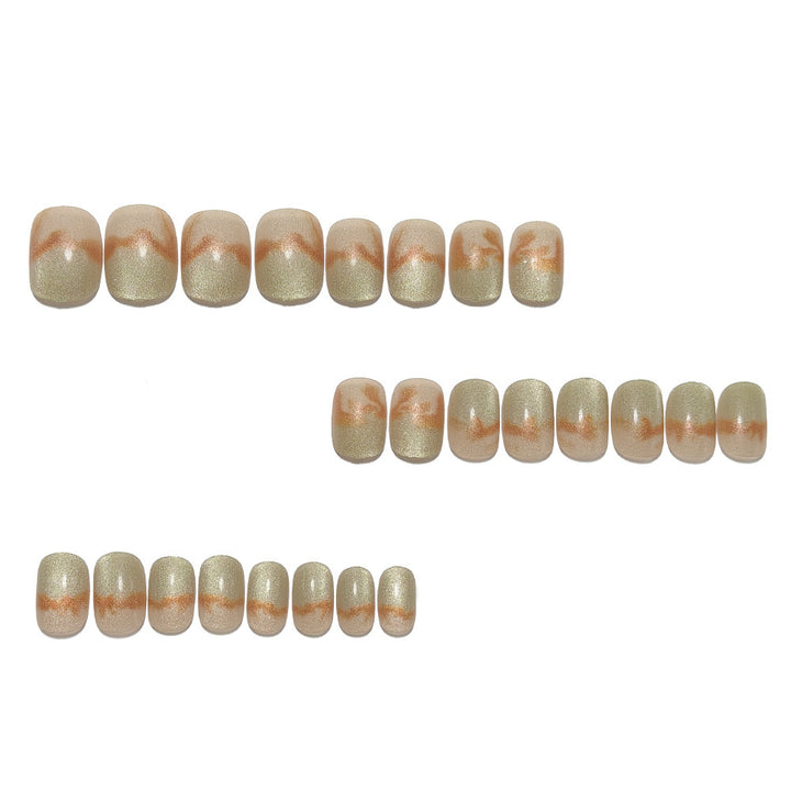 Artificial nails in modern marble design Bowlift