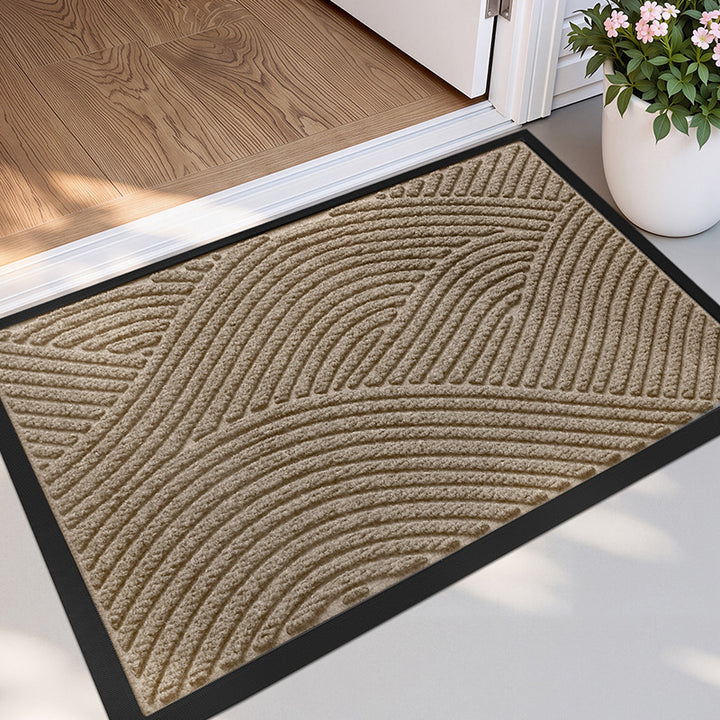 Textured Wave Design Entry Mat Bowlift