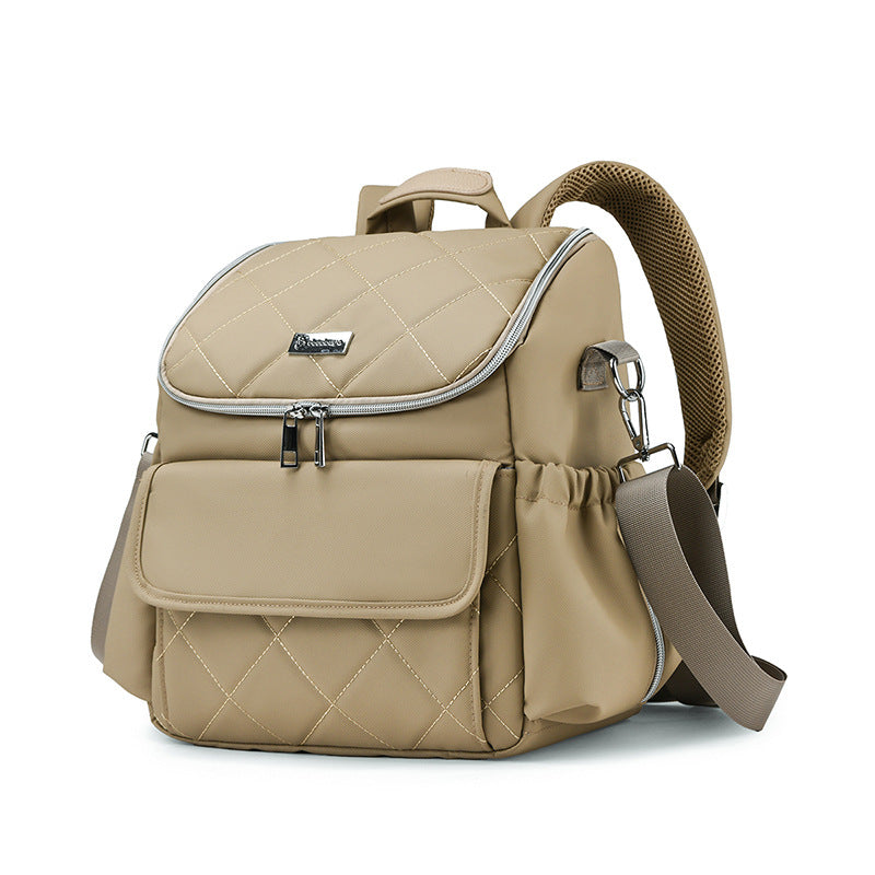 Modern Quilted Multi-Functional Backpack Bowlift