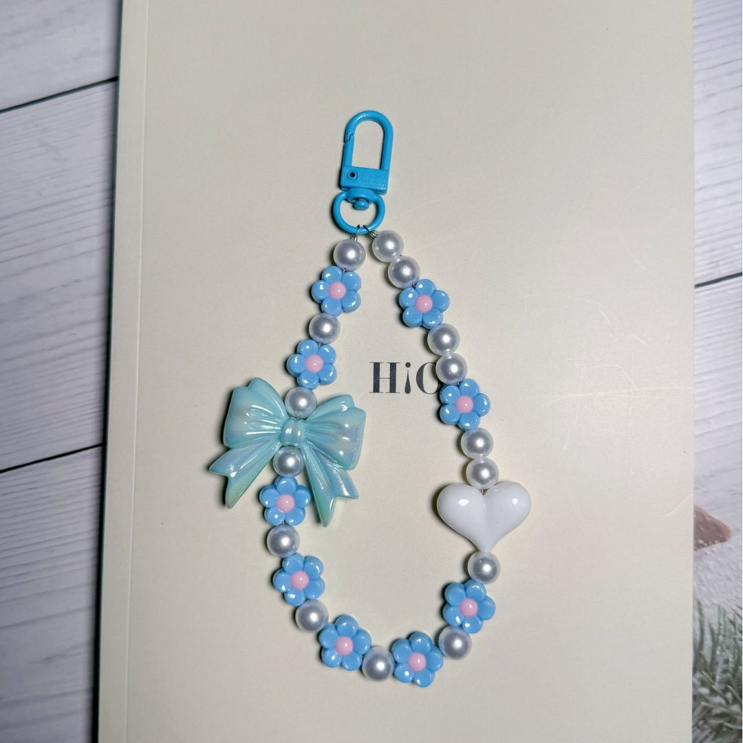 Decorative Floral Beaded Keychain Bowlift