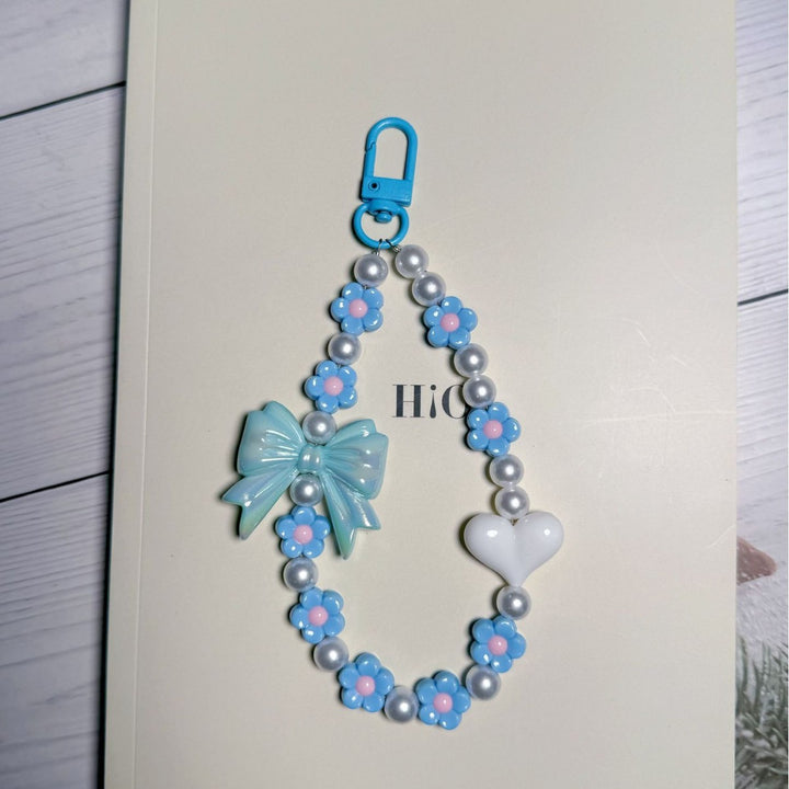 Decorative Floral Beaded Keychain Bowlift