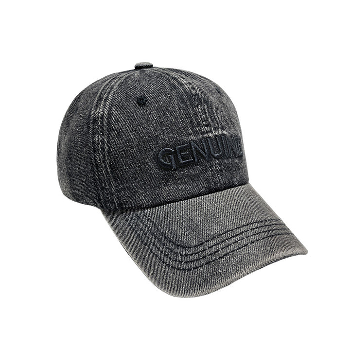 Men's Denim Baseball Cap Bowlift