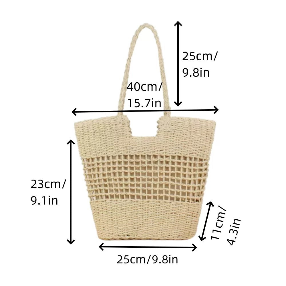 Braided shopping bag with structured design Bowlift