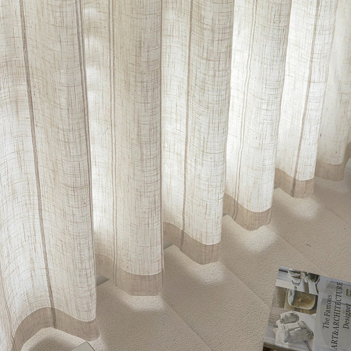 Textured Linen Curtains Bowlift