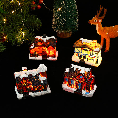 Nostalgic Christmas Village House Decoration Bowlift