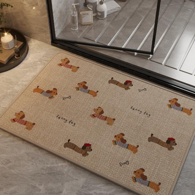 Fun Dog-Themed Anti-Slip Bath Mat Bowlift