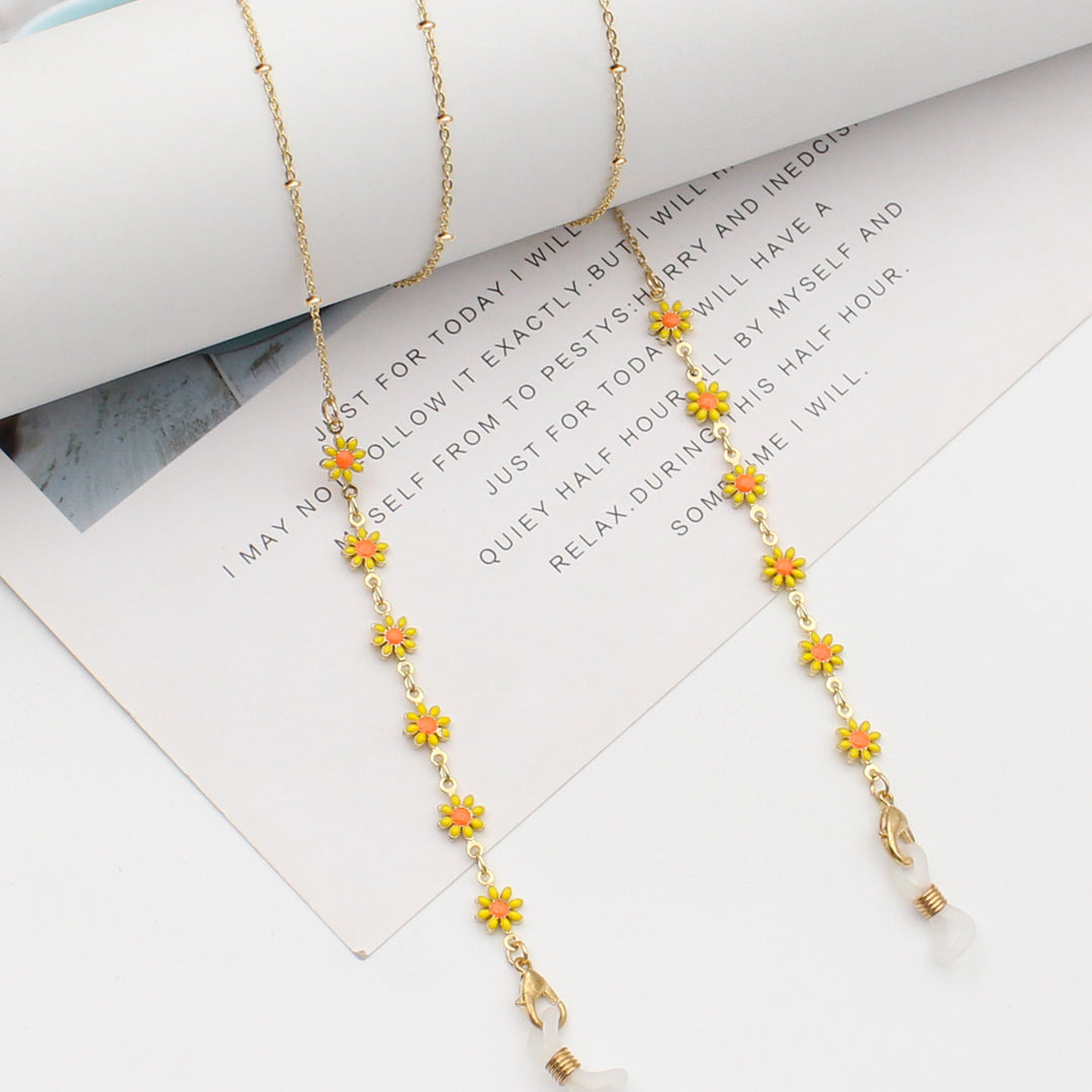 Floral Themed Eyewear Chain Bowlift
