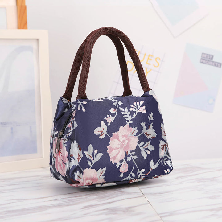 Floral Print Insulated Lunch Carrier Bowlift